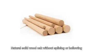Natural Beech Wood Round Rods DIY Craft Sticks Solid Wooden Dowels1