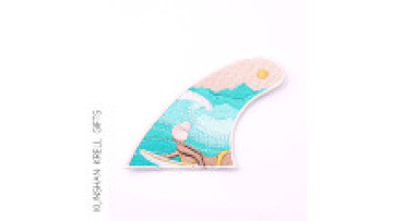 Surf Girl Embroidery Patch Patch Cloth Patch Custom1