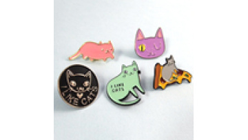 Custom Designs Cute Style Pin Badge Animal Cat Soft Enamel Pin for Promotion1