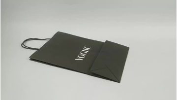 black kraft bag