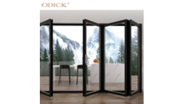 Customized waterproof aluminum folding doors tempered glass bi fold patio door1