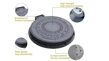 Round manhole cover casting