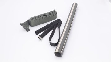 High quality protective good toughness abrasion resistance nomex self closing sleeve for cable protection1