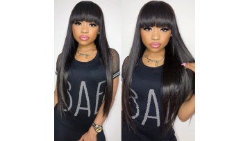 wig with bangs