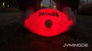 custom design size 3 / 6 /9 shiny football , glow in the dark american football1