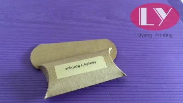Brown kraft pillow box