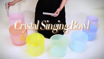 Q're Macaron Crystal Singing Bowl Set