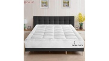 Hot sale quilting cooling and heating mattress pad with fitted pocket Breathable cotton fabric Quilted Mattress Pad1