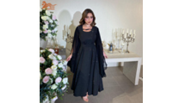 Fashion Party Diamonds Long Dress Loose Jalabiyat Ramadan Kuwaiti Women Abayas Long Sleeve O-Neck Elegant Islam Kaftan1
