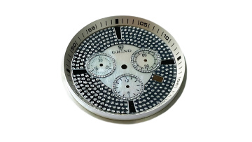 Diamond setting watch dial