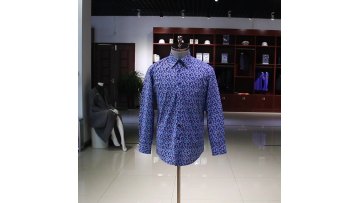 AOSHI 2021New men's printed shirts men's shirts long sleeve men's slimfit dress shirt1
