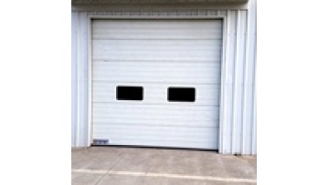 High Security Windproof and Thermal Insulation Painted Steel Industrial Sectional Doors1