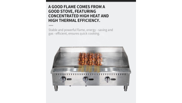 Heavy duty gas griddle
