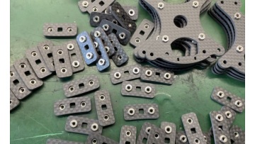 Press nut into carbon fiber frame