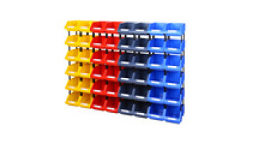 Wholesale Plastic Storage Bin for Workshop Foldable for Garage Screw Parts Tools Storage1