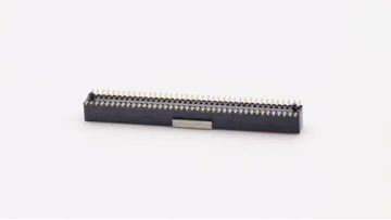 0.8mm Pitch Female Header with Dual Rows SMT H3.1mm 2*40P Brass Contact Material and Nylon Housing for PCB Application