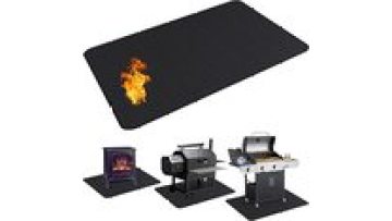 Under Grill Pad for Outdoor Grill Double-Sided Fireproof Grill Pads Indoor Fireplace/Fire Pit Mats Easy to Clean Reusable1
