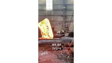 Forged steel shaft large rolling mill