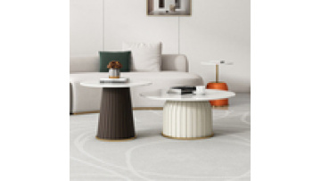 Antique round coffee tables 3PCS high quality round marble coffee table for living room modern furniture1