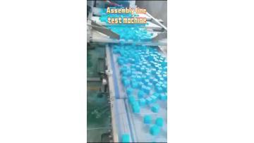 Assembly line, packaging alcohol blocks