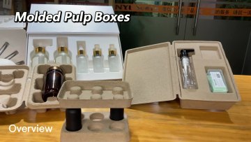 Custom ECO friendly biodegradable molded pulp packing box tray manufacturer1
