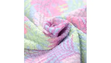 Ivan Textile High Quality Polyester Spandex Jacquard Warp Knitting Crushed Fabric1