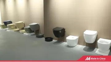 New Design Rimless Round Flushing Ceramic Toilet Luxury Design Bathroom Wall Hung Toilet1