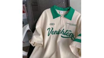 Cotton Polyester Mens Uniform Golf Polo Shirts