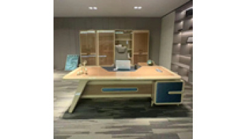Top Sales High-End Modern Executive Office Desk for New Office Building Project Luxurious Smart Wood Veneer for General Managers1