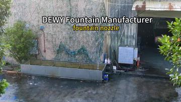 During the rotation nozzle test