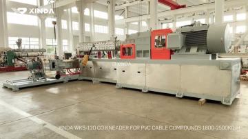 Xinda WKS-120 co kneader for PVC cable compounds 1800-2500kg/h