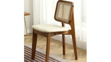 Cheap price modern furniture cafe  wood and rattan chairs for restaurant1