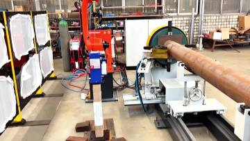Round Pole Flange Welder