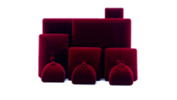 Hanhong custom logo luxury jewelry packaging box bracelet earrings gift box wholesale red velvet necklace ring jewelry box1