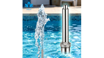 Outdoor water fountain nozzles