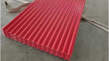 RED SMALL WAVE PVC ROOF SHEET