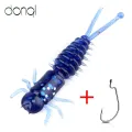 DONQL 20Pcs/lot Silicone Fishing Lure Artificial Silicone Soft Worm Swimbait 30mm 0.6g Jiging Fishing Bait Tackle Bass Soft Lure