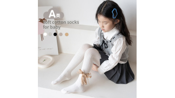 Lace bow pantyhose