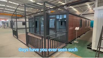 Modern, high-quality prefabricated 20ft expandable container homes with bathrooms and kitchens