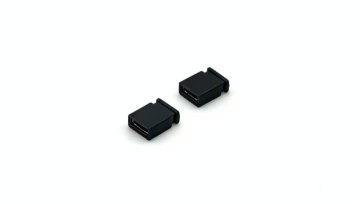 2.54mm Pitch Mini Jumper Cap Close Bronze Semi-gold Fireproof H:6.5mm