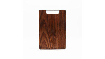 Kitchen Mini Stainless Steel Handle Sandal Wood Cutting Board1