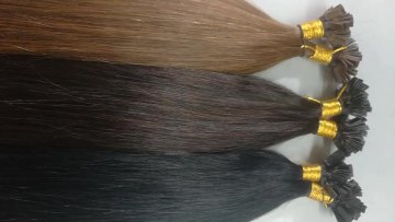 Remy 18, 20, 22, 24 inch Flat Tip Human Hair Extensions Straight Capsules Keratin Pre Bonded Hair Extension1