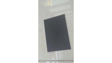 black paper card