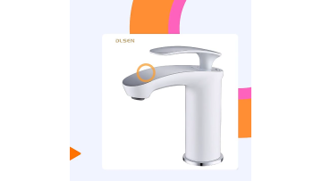Fashion European Style Bathroom Vanity Taps Unique Bathroom Faucet with Black White and Chromed Color1