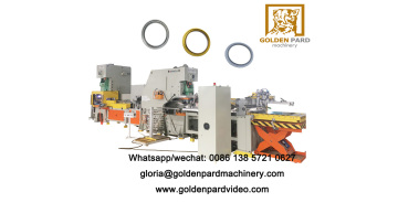 China paint bucket ring lid punching line