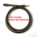 1.5m Length Tube Drainage Pipe Sewer Cleaner Dredge Device kitchen Toilet Sewer Cleaning Tool Extension Spring With Connector