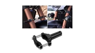   Fixing bracket for refitting motorcycle spotligh