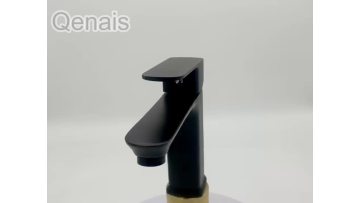 Brass Black Single Hole Basin Faucet