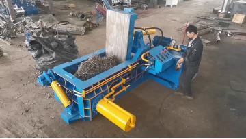 Metal Shavings Turn-Out Baler