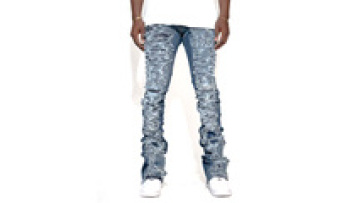 Hip Hop Men Blue trend Jeans Streetwear Patchwork Denim Pants Wash Ripped Men Denim Vintage Jeans1